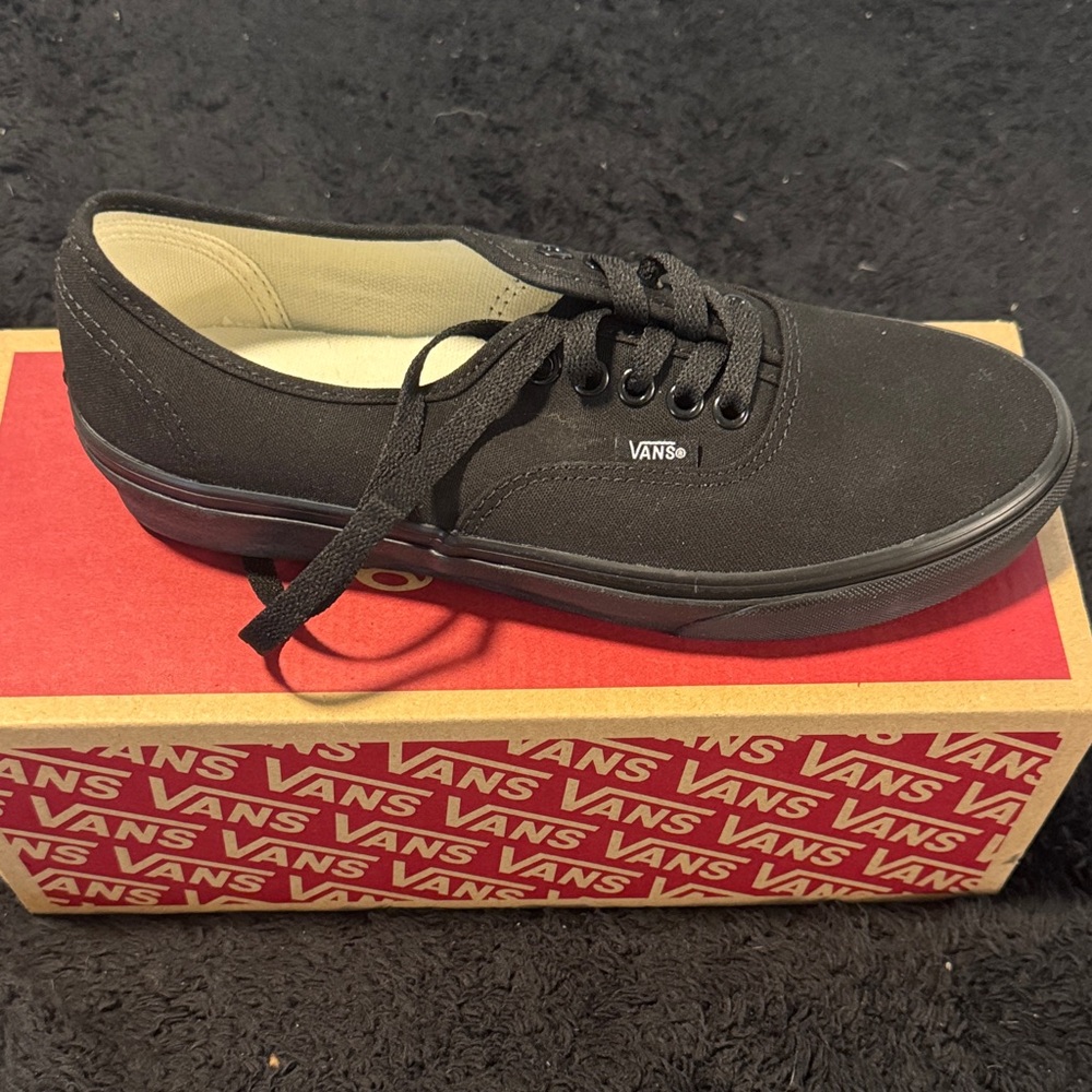 Vans Classic Black Lace-Up Sneakers